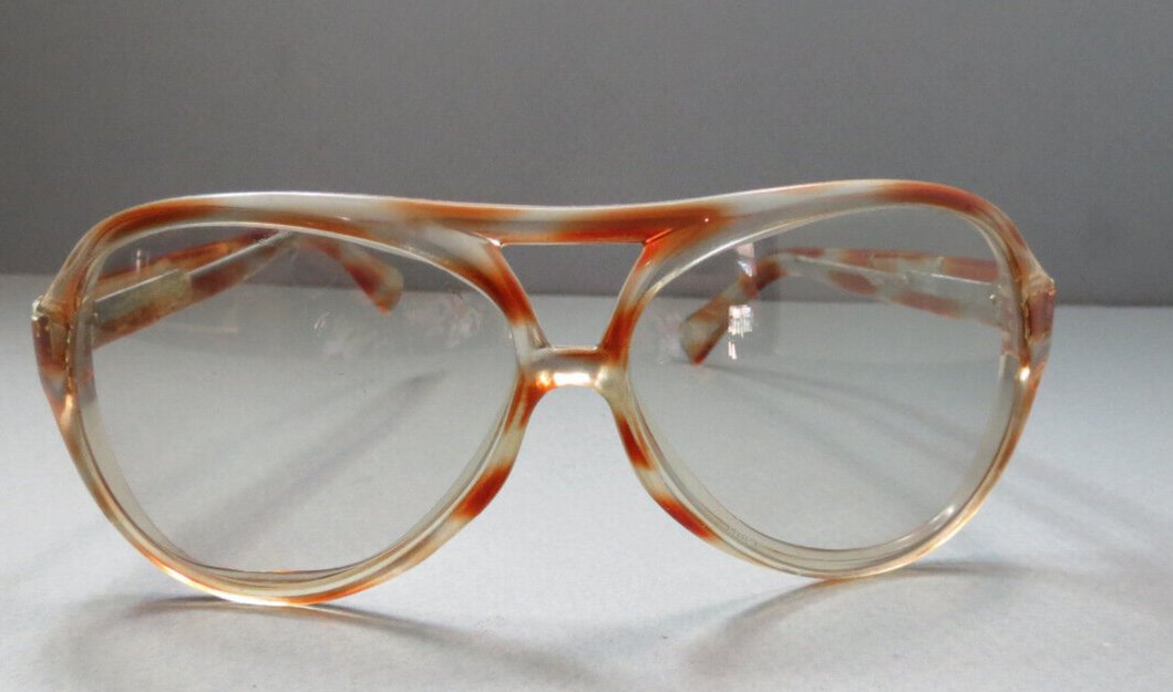 Vintage 70s Eyeglasses Frames Marked Italy Anne Marie? Funky Wide Round ...