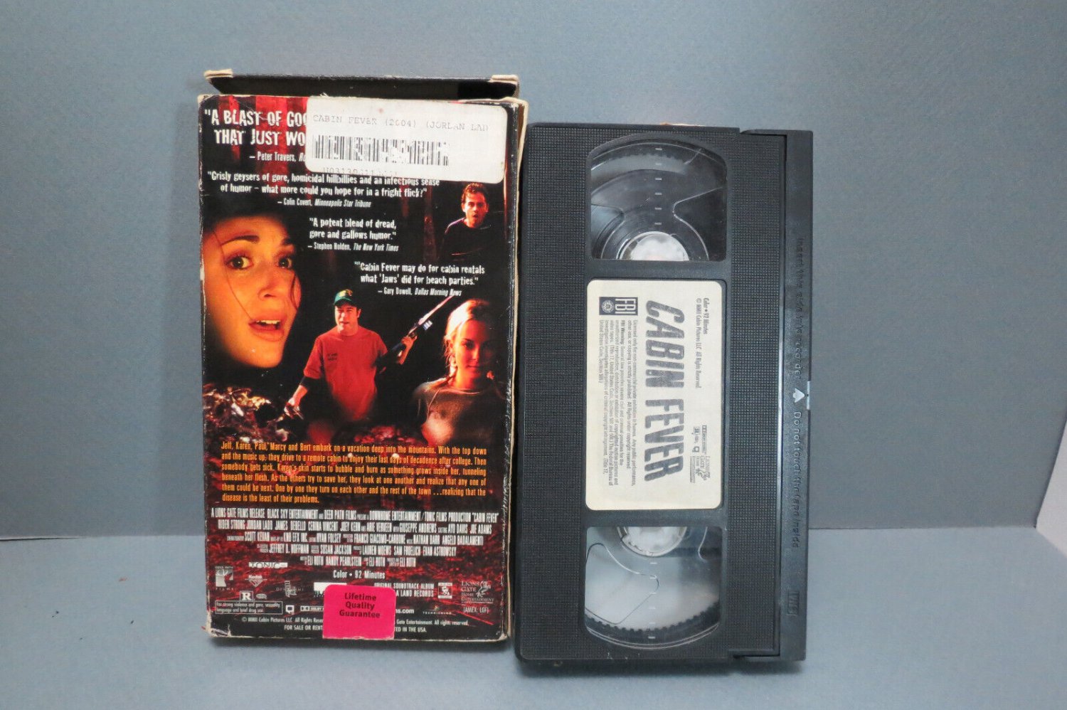 Cabin Fever VHS Rated R Horror