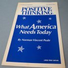 Positive Thinking Magazine July/August 2004 What America Needs Today Large Print