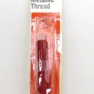 Dritz Red Metallic Embroidery Thread NO. 616 Vintage Spindle Unopened Dritz Red Metallic Embroidery Thread NO. 616 Vintage Spindle Unopened