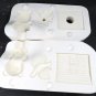 Clay Magic Bear & Cottage Slip Mold w/ Dove VTG 1988