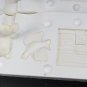 Clay Magic Bear & Cottage Slip Mold w/ Dove VTG 1988