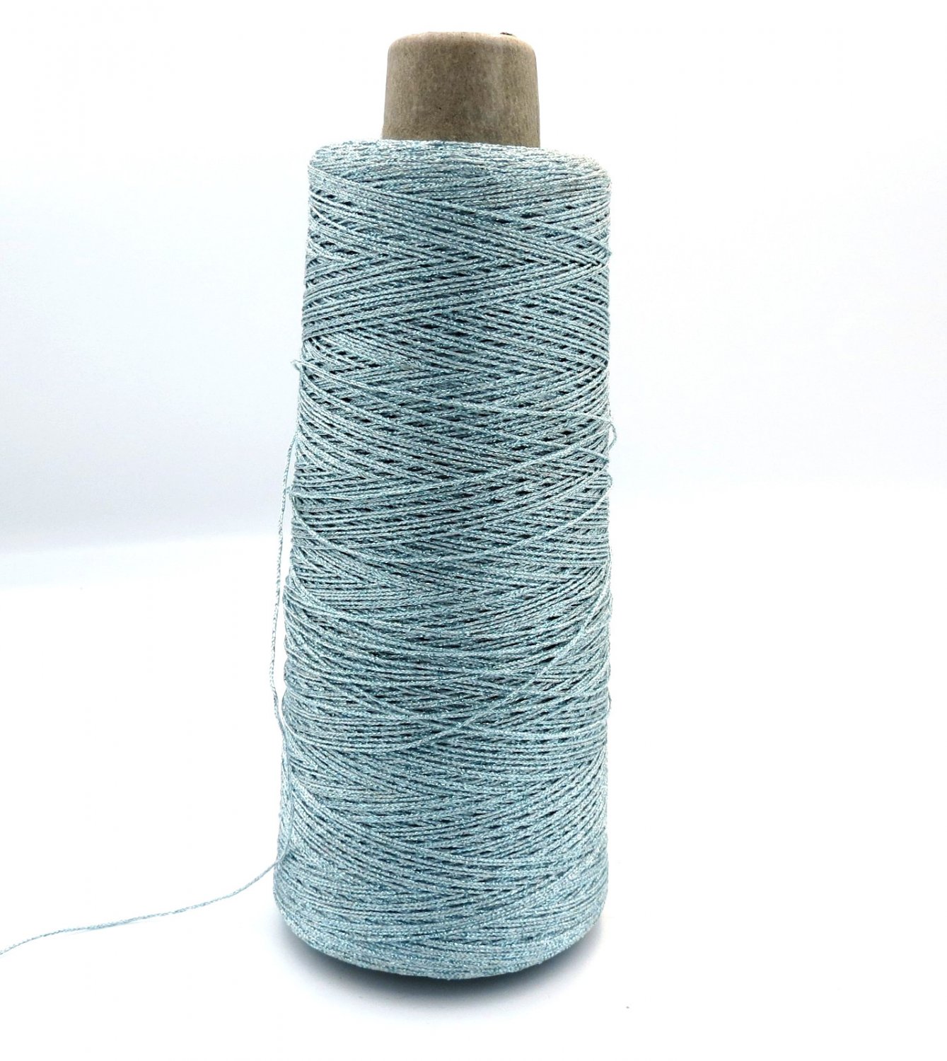 Kreinik Metallic Iron-on Thread Sky Blue #6420 - #8 Braid 650M Couchable