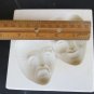 Unbranded Tragedy & Comedy Mask Slip Mold BP222 Open Pour