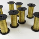 Unbranded Lurex? Unsupported Flat Gold Metallic Yarn / Film 1/100" 10x67grs NOS Unbranded Lurex? Unsupported Flat Gold Metallic Yarn / Film 1/100" 10x67grs NOS