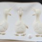 Scioto Vintage 1987 Duck Magnets 3 Quackers Slip Mold S-1381