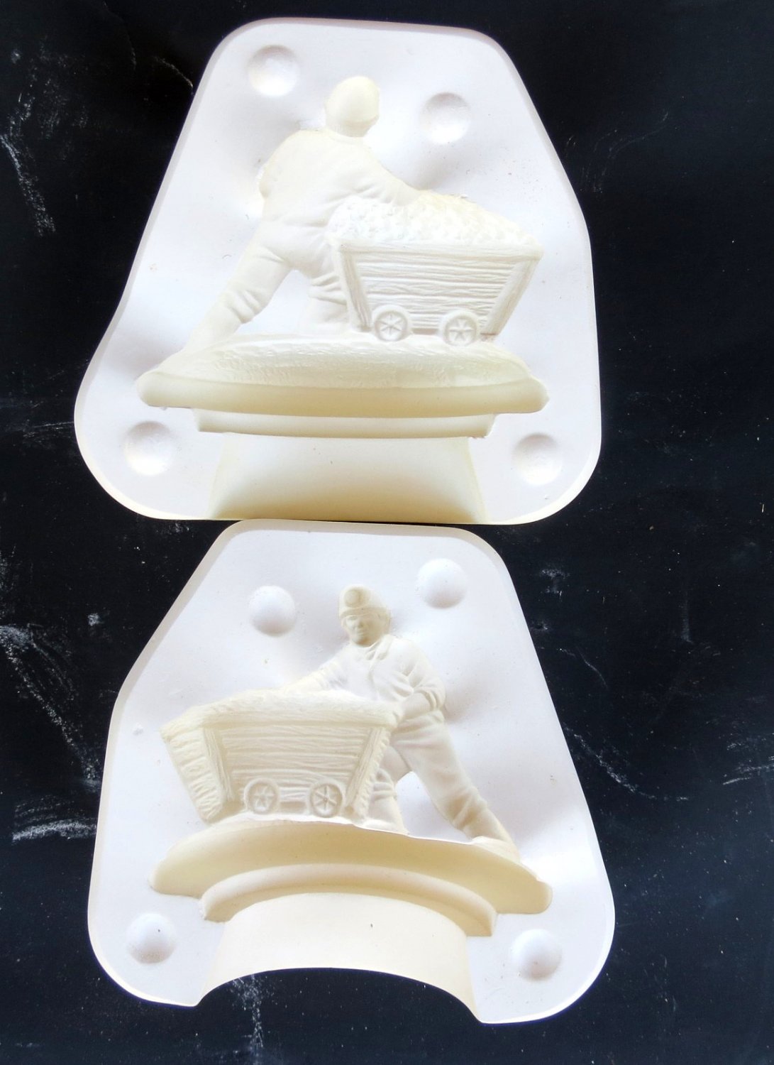 Hershey Coal Miner Pushing Cart Slip Mold H 245 B