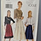 Very Easy Vogue Vintage 1998 Skirts Pattern #9913 14-16-18 Uncut