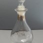 VTG Avon "Lotion Lovely" Clear Decanter w/ Gold Lettering for Somewhere Lotion