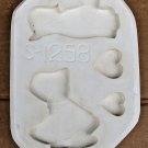 Scioto Vintage 1986 Amish Kids & Hearts Magnet Slip Mold S-1258 Scioto Vintage 1986 Amish Kids & Hearts Magnet Slip Mold S-1258