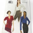 Vogue Very Easy Vintage 1998 Blouses Pattern 9950 12-14-16 Uncut