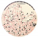 VTG Southeastern Advertising Dist-O-Map Northeast 1964