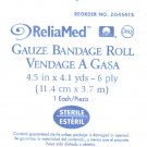 ReliaMed Fluff Bandage Roll Gauze 6-Ply 4.5'' X 4.1 Yard Sterile -Pack of 12 ReliaMed Fluff Bandage Roll Gauze 6-Ply 4.5'' X 4.1 Yard Sterile -Pack of 12