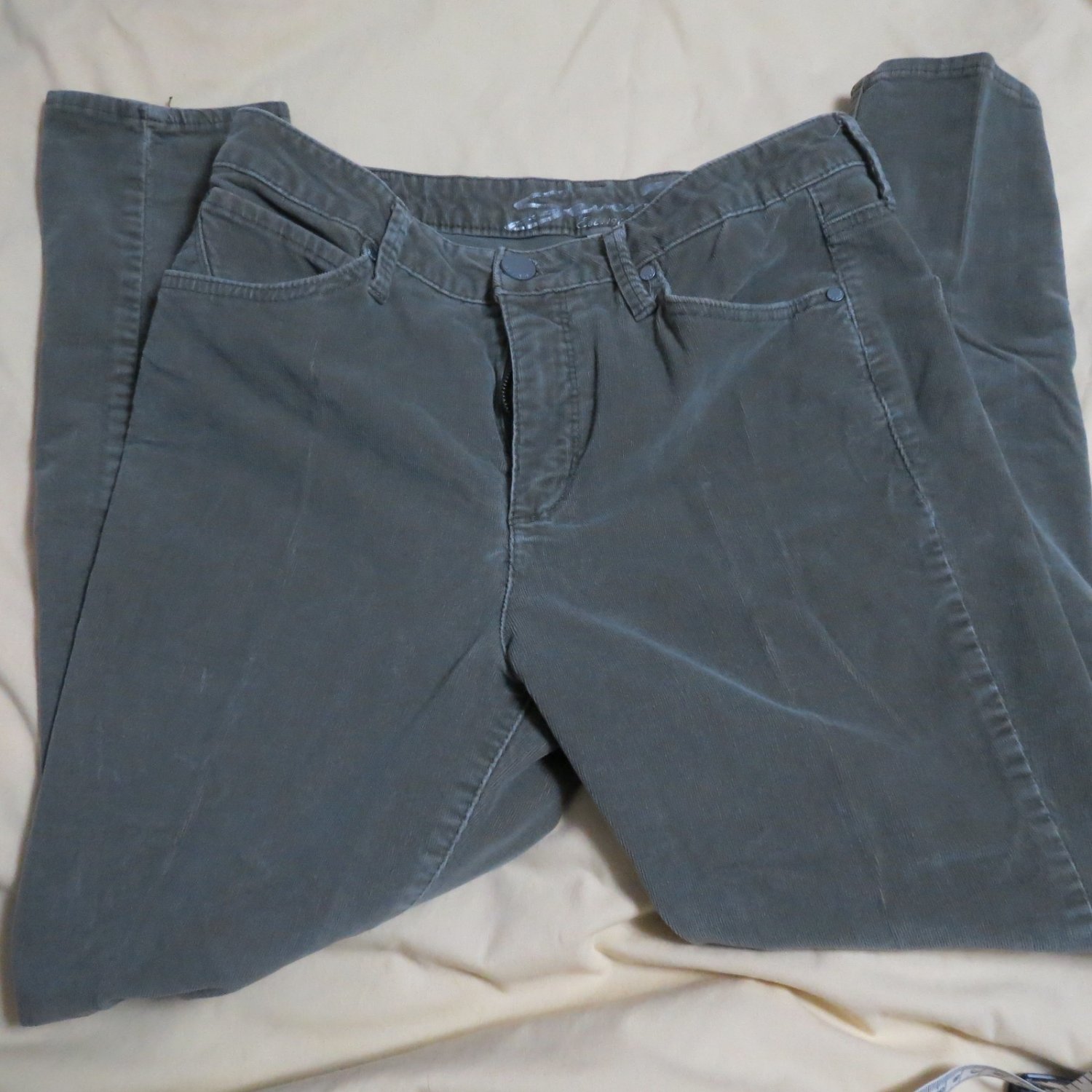 Seven7 Gray Cordouroy Pants High Rise Size 10
