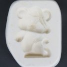 Tag Small  Mouse in Santa Hat Slip Mold #716 Open Pour
