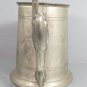 Leonard Eagle of Sheffield Pewter England Tankard Jaguar Handle Etched "Fred"