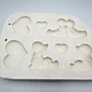 Clay Magic Vintage 1987 Hearts & Dolls Magnet Slip Mold J470