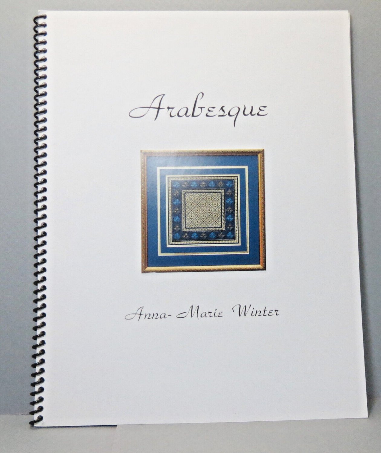 Arabesque Mixed Media Canvas Embroidery Square Pattern Anna-Marie Winter 1996