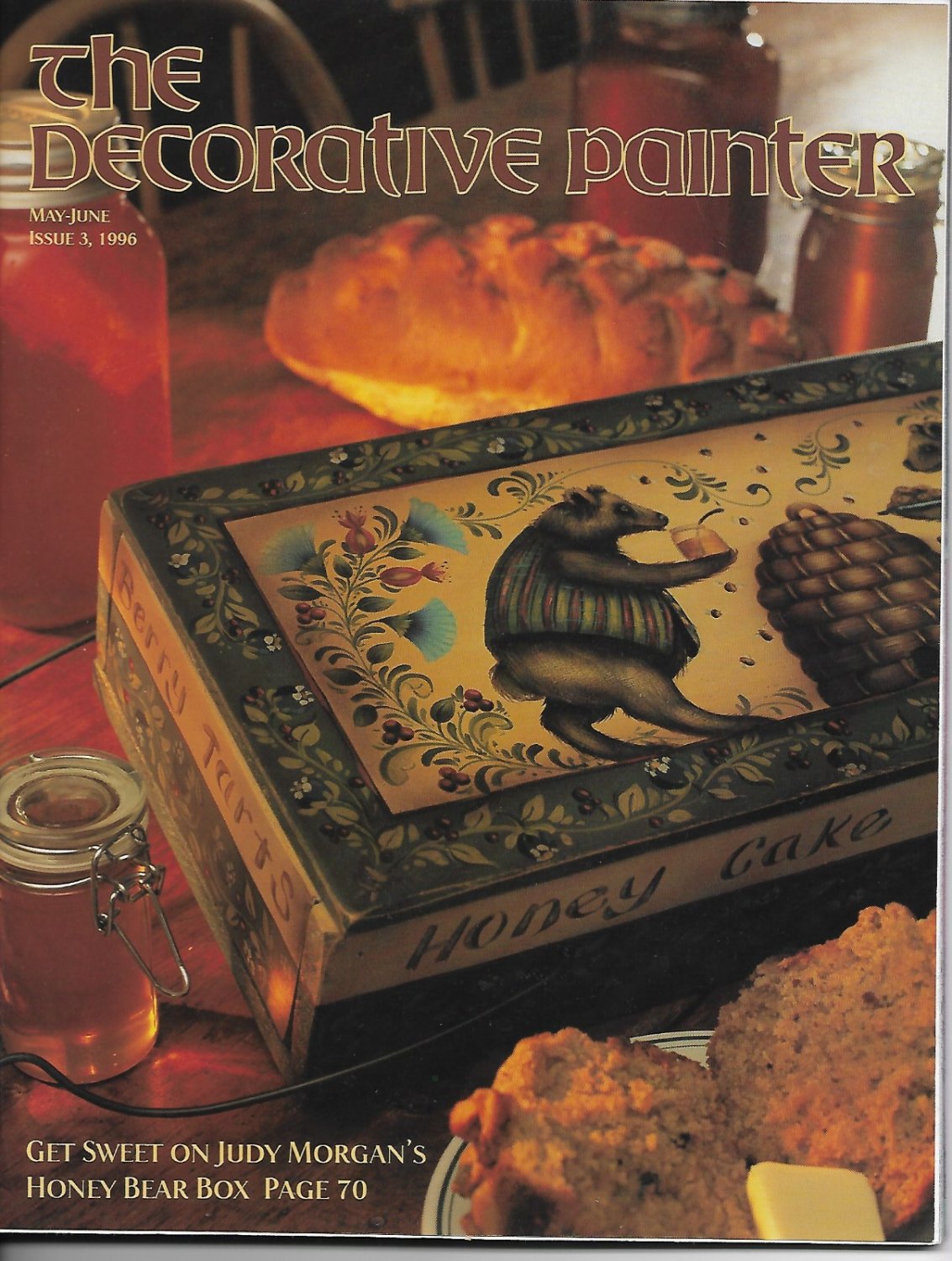 The Decorative Painter Magazine May-June 1996 Honey Bear Box Project & More