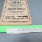 Farmer's Almanac 1981 Vol. 164 Union Trust National Parkersburg, WV Ad Cover