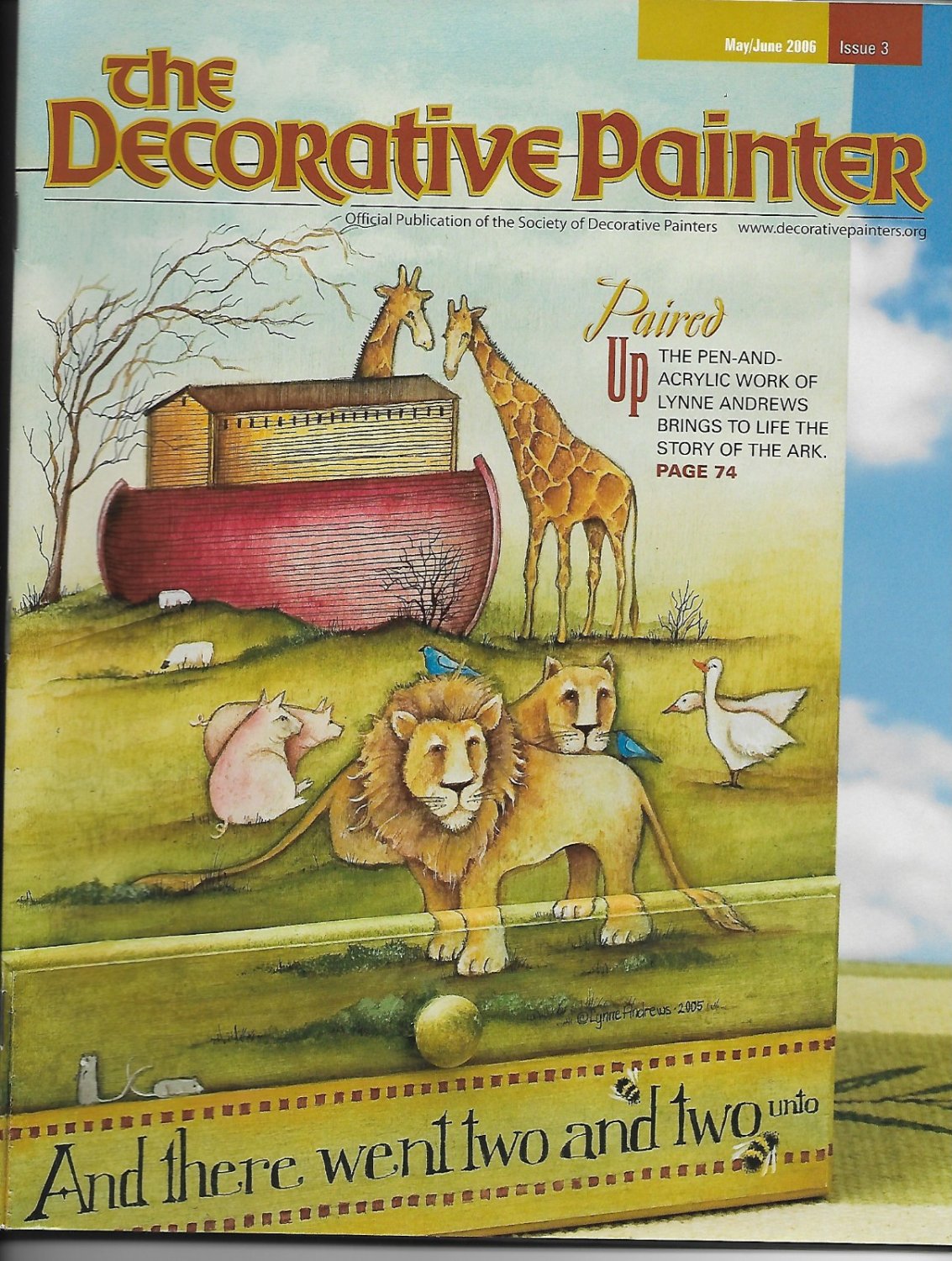 The Decorative Painter Magazine May/June 2006 Noah's Ark Cover