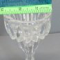 DePlomb Clear Leaded Crystal Pillar Candle Stick Star Foot