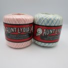 Aunt Lydia Giant Crochet Mercerized Cotton Blues & Pinks 2x300Yds