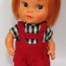 Herman Pecker Carrot Top Doll Red Hair & Red Overalls 8" Herman Pecker Carrot Top Doll Red Hair & Red Overalls 8"