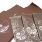 VTG St. Thomas Virgin Islands Sovenir Cloth Napkins Brown w Shell Accent 7 Total