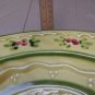 Williams Sonoma Ceramiche Toscane Large Serving Bowl Mustard w/ Swirls & Accents