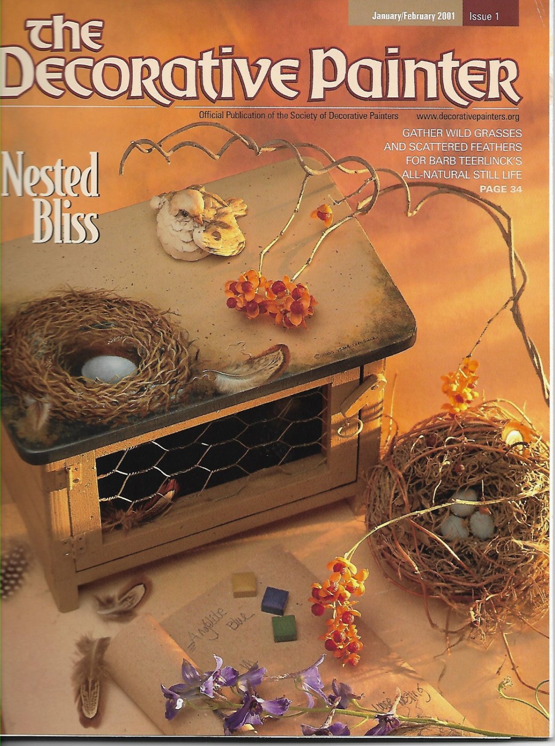 The Decorative Painter Magazine January-February 2001 Nested Bliss