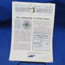 1998 Gospel Minutes Church of Christ Newsletter West Union WV Religious Ephemera