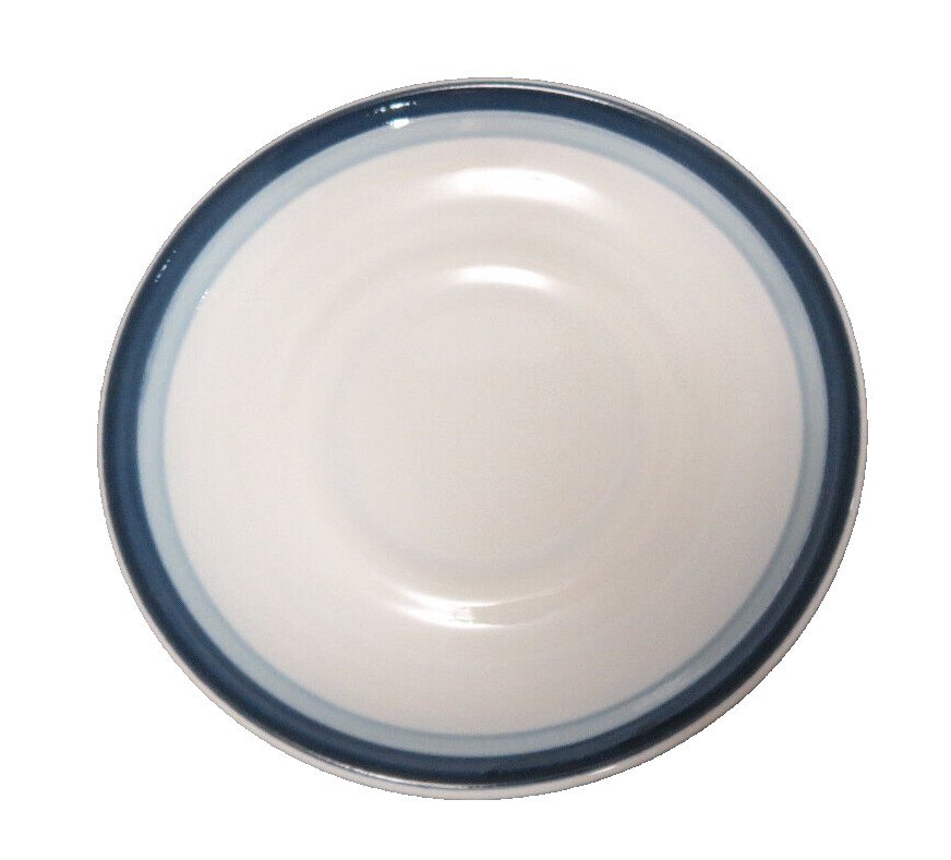 Pfaltzgraff Blue Sky Replacement Saucer Blue Rim USA Stoneware