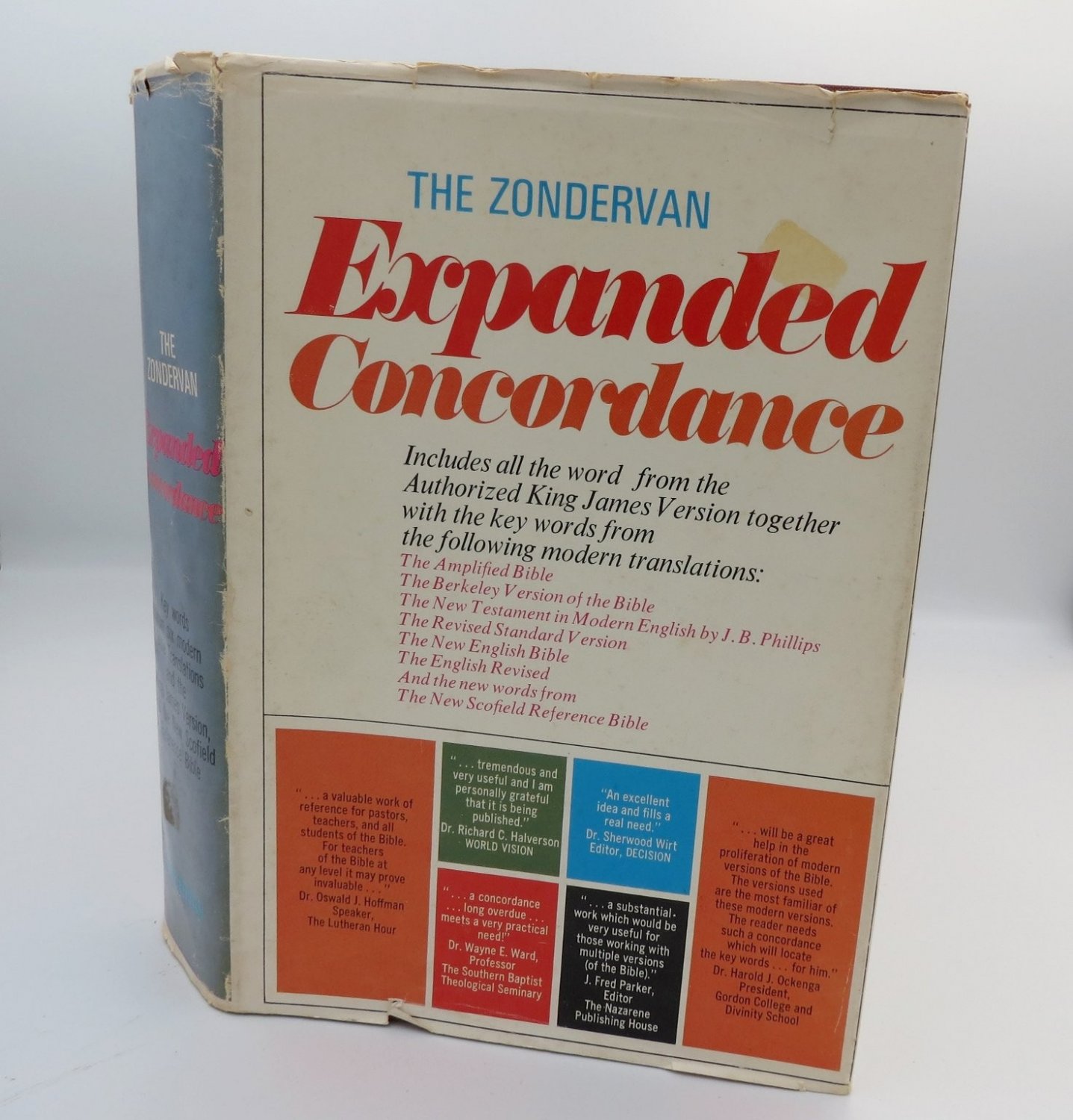 The Zondervan Expanded Concordance 1968 Bible Reference Tool Hardcover