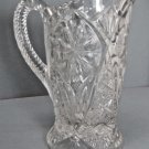 Vintage Glass Pint Pitcher, Cosmos Clear Pattern Glass, Imperial 474 Nice Size Vintage Glass Pint Pitcher, Cosmos Clear Pattern Glass, Imperial 474 Nice Size