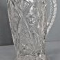 Vintage Glass Pint Pitcher, Cosmos Clear Pattern Glass, Imperial 474 Nice Size