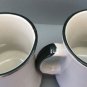 COTC Coffee Mugs Set of 2 Stoneware Earthy Accent Floral Patterns