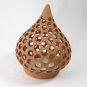 Unbranded Teardrop Clay Tea Light Lantern Shade Only Ceramic / Terracota