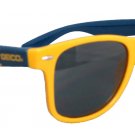 Geico Promo WV Sunglasses Blue & Yellow Plastic WV on Ear pieces Yellow Rims P