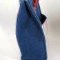 Longaberger Homestead Denim Mini Red White Blue Striped Tote Bag