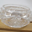 Unbranded 8-Point Pinwheel Cut Crystal Trinket Dish Bottom Only Missing top