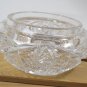 Unbranded 8-Point Pinwheel Cut Crystal Trinket Dish Bottom Only Missing top