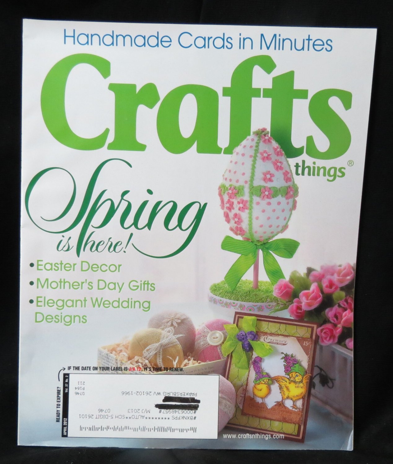 Crafts 'n Things Magazine April 2012 Easter Decor / Mother's Day
