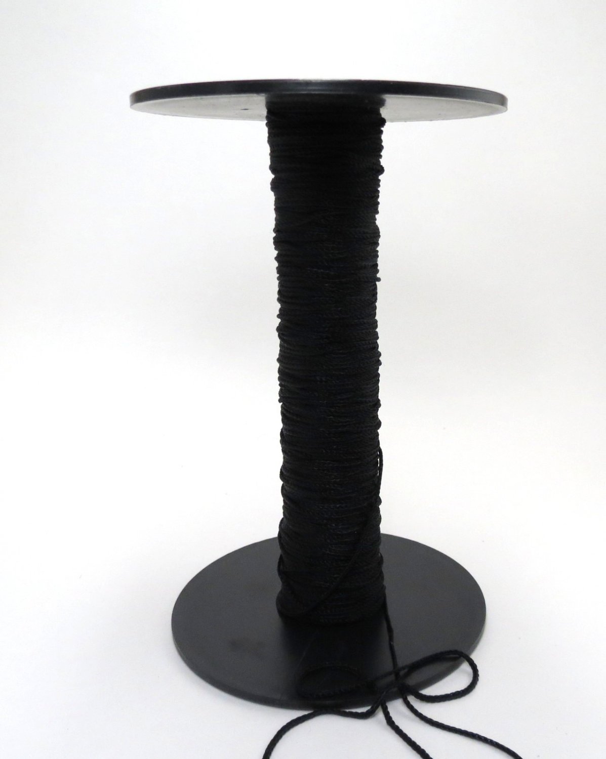Unbranded Bulk Shoestring Material Black on Big Spool 110grs Inc. Spool Weight