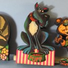 John J. Volpe Wooden Character Wall Hangings Cartoon Dog / Raccoon / Squirrel