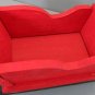 Small Wooden Sleigh for Home / Christmas Decor Handmade Red Sleigh/ Black Tracks