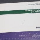 Radio Shack Tandy 1988 911 Racer 27 Radio Controlled Owner's Manual Cat. 60-3094