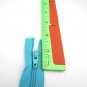 Unbranded 1970s Vintage 24" Nylon Zipper Turquoise NOS