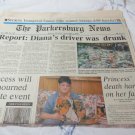 The Parkersburg News September 2, 1997 WV Newspaper Diana's Driver Was Drunk