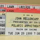 John Mellencamp Ticket Stub June 29, 1999 Polaris Ampitheater